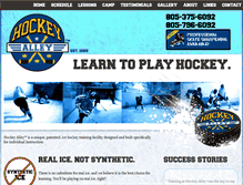 Tablet Screenshot of hockeyalley.com